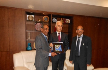 On 14th October, 2014, Ambassador Rahul Kulshreshth had meeting with Mr. Nail Olpak, President, MUSIAD