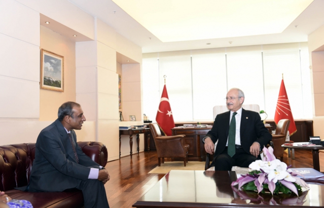 Ambassador Kulshreshth meets Mr. Kemal K&#305;l&#305;çdaro&#287;lu, CHP Chairman (3rd August, 2016)
