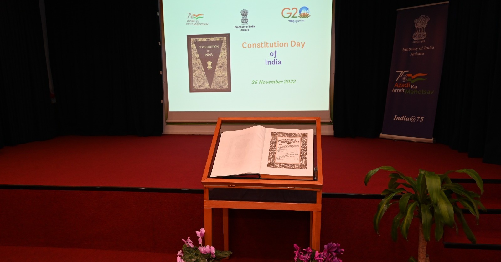 Celebrating Constitution Day of India at Embassy of India, Ankara (26.11.2022)